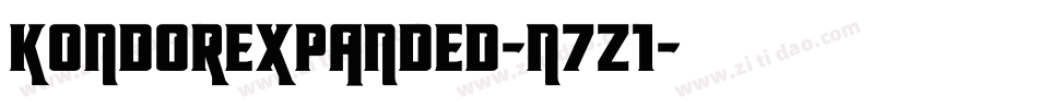 KondorExpanded-n7z1字体转换