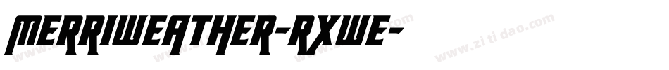 Merriweather-RXwe字体转换