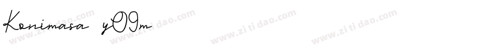 Konimasa-yO9m字体转换 Konimasa-yO9m字体转换