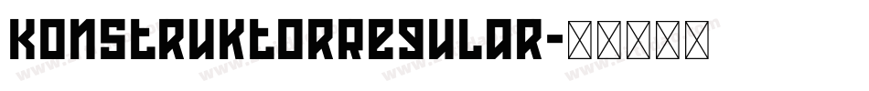 KonstruktorRegular字体转换