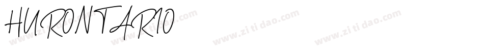 HURONTARIO字体转换