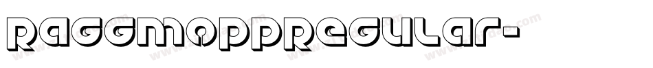 RaggMoppRegular字体转换