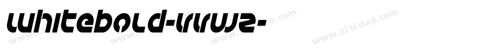 WhiteBold-VVwZ字体转换