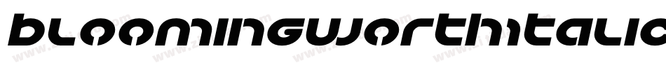 BloomingworthItalic-l7vX字体转换