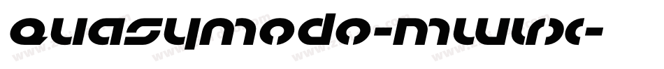 Quasymodo-MWVx字体转换