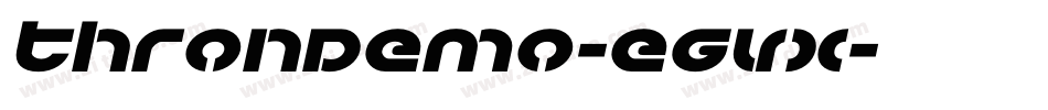 ThronDemo-egVx字体转换