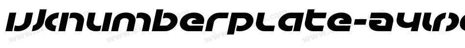 Uknumberplate-A4Vx字体转换 Uknumberplate-A4Vx字体转换