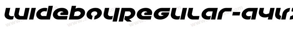 WideBoyRegular-a4Vx字体转换