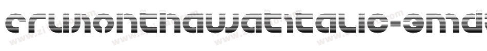 CruNonthawatItalic-3Mdz字体转换