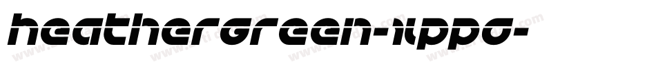 Heathergreen-XPPG字体转换