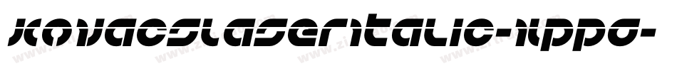 KovacsLaserItalic-XppG字体转换