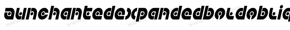 Aunchantedexpandedboldoblique-B00d字体转换