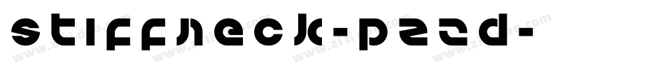 StiffNeck-pZzd字体转换 StiffNeck-pZzd字体转换