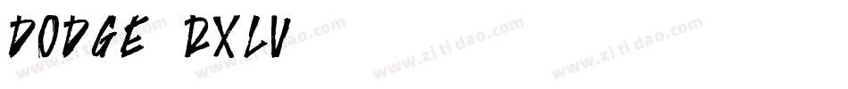 Dodge-RXLV字体转换