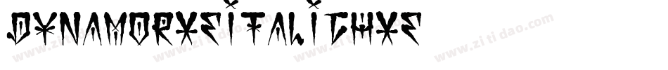 DynamoRxeItalicHXE字体转换
