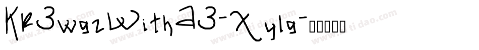 Kr3wgzWithA3-Xylg字体转换