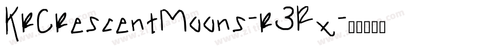 KrCrescentMoons-r3Rx字体转换