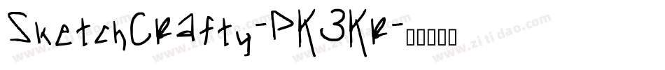 SketchCrafty-PK3Kr字体转换