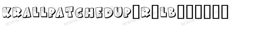 KrAllPatchedUp-r3LB字体转换