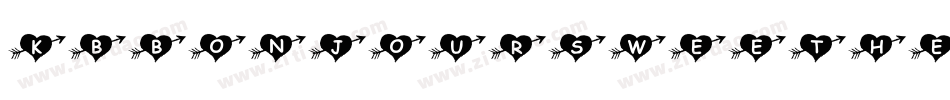 Kbbonjoursweetheart-52nx字体转换