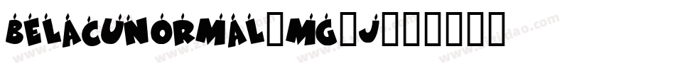 BelacuNormal-mG4j字体转换