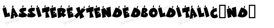 LassiterExtendedBoldItalic-nd9O字体转换