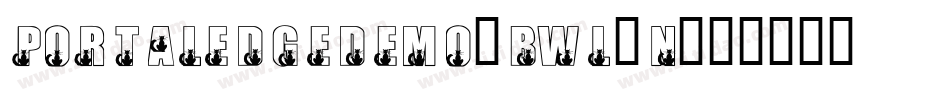 PortaledgeDemo-BWL1n字体转换 PortaledgeDemo-BWL1n字体转换