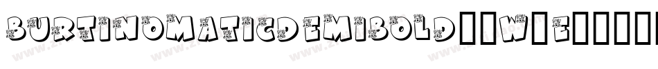 BurtinomaticDemibold-2W8e字体转换