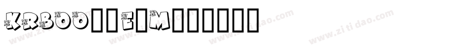 KrBoo-8e0M字体转换
