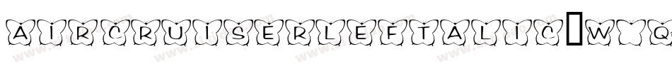 AircruiserLeftalic-w0qx字体转换