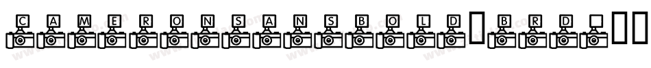 Cameronsansbold-Brd5字体转换