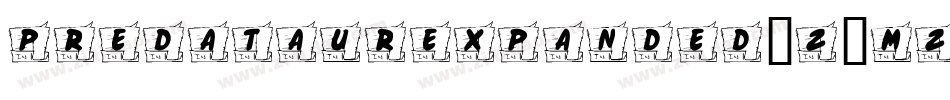 PredataurExpanded-Z3mz字体转换
