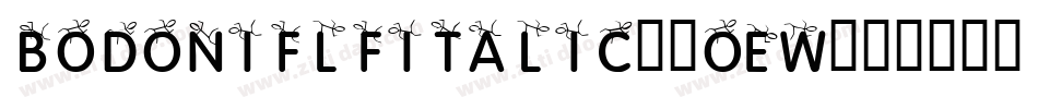 BodoniflfItalic-2OEw字体转换