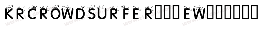 KrCrowdSurfer-21eW字体转换