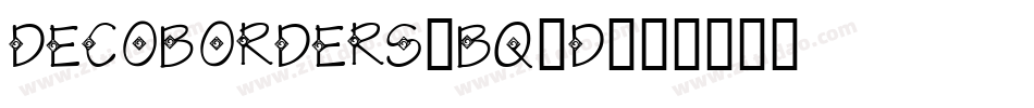Decoborders-Bq0d字体转换