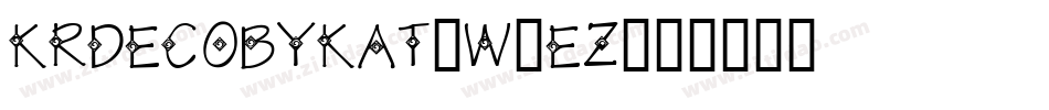 KrDecoByKat-w3eZ字体转换