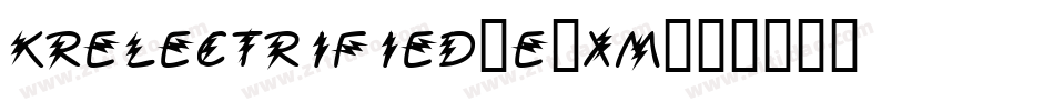 KrElectrified-e2xm字体转换
