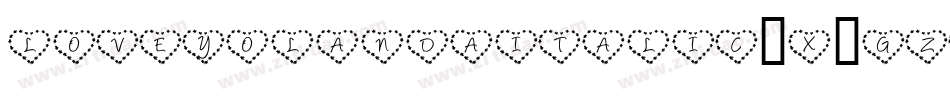Loveyolandaitalic-X3GZg字体转换