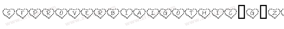 SfProverbialGothic-G6Zg字体转换