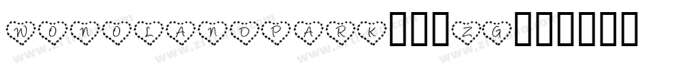 WonolandPark-37ZG字体转换