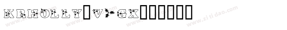 KrHolly-V7gx字体转换