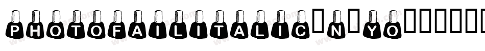 PhotofailItalic-n5YO字体转换