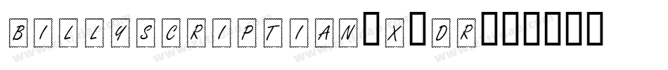 BillyScriptian-x2dR字体转换