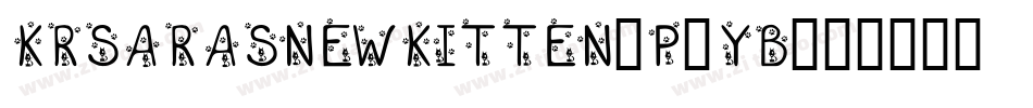 KrSarasNewKitten-P1yB字体转换
