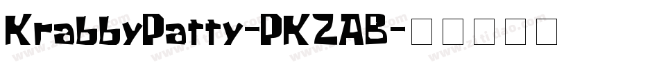 KrabbyPatty-PKZAB字体转换