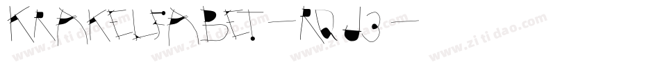 Krakelfabet-RqJ3字体转换