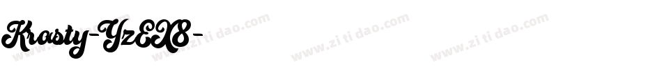 Krasty-YzEX8字体转换