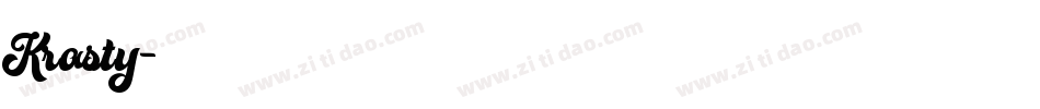 Krasty字体转换