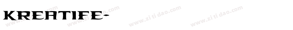 Kreatife字体转换