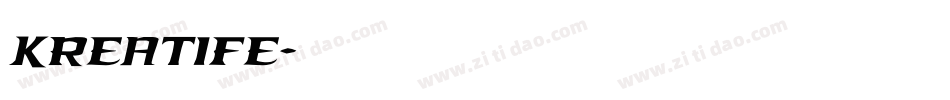 Kreatife字体转换
